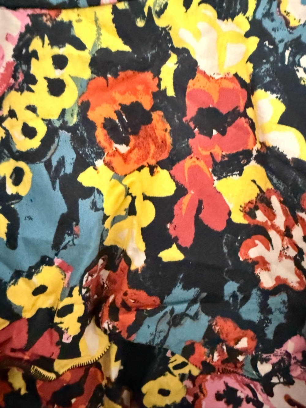 Cleobella Black Floral Mini Dress with Yellow, Pink & Green - Picture 3 of 4